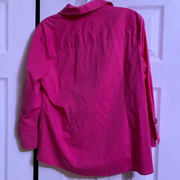 Hot pink button up - Picture 2 of 2